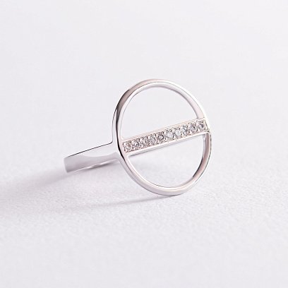 Золота каблучка "Бетті" з діамантами 101-10070 №2