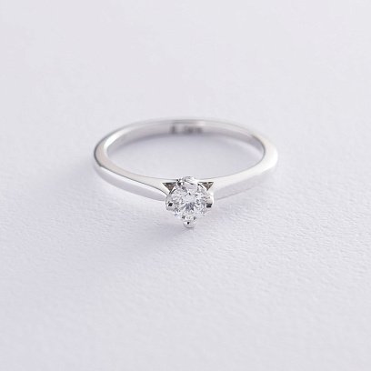 Золота каблучка з діамантами кб0330lg