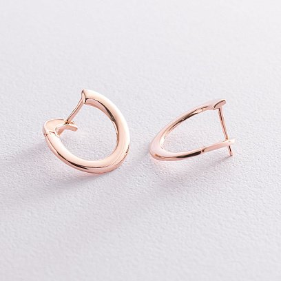 Золоті сережки "Фрея" (круглі) с07397 №2