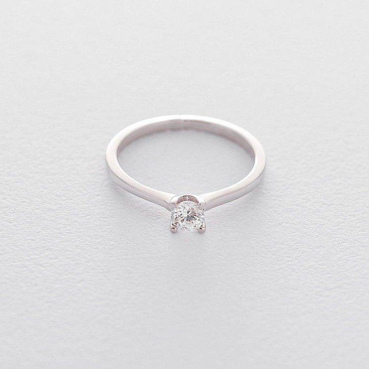 Золота заручальна каблучка (куб. циркон Swarovski) к06300 від ювелірного магазину Онікс