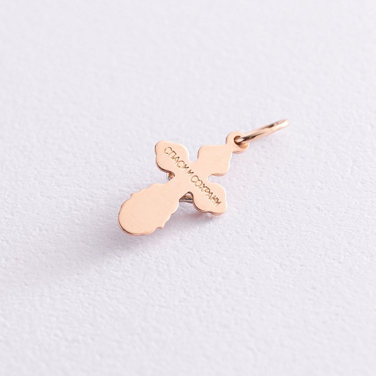 Дитячий золотий православний хрестик п01692 від ювелірного магазину Онікс - 2