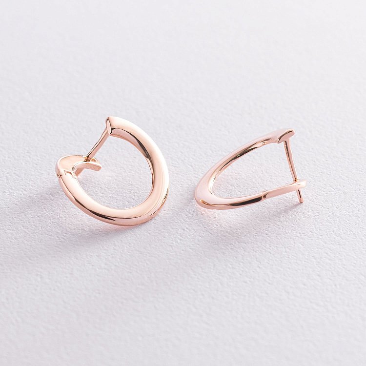 Золоті сережки "Фрея" (круглі) с07397 від ювелірного магазину Онікс - 1