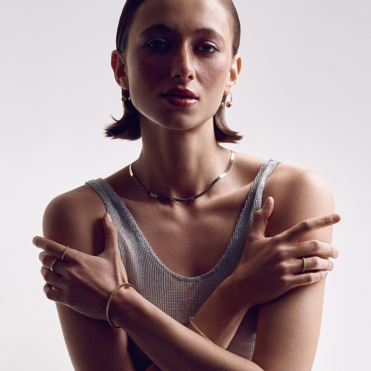 Золота каблучка в стилі мінімалізм к05332 від ювелірного магазину Онікс - 19