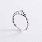 Серебряное кольцо "Змей Уроборос" 112553 от ювелирного магазина Оникс
