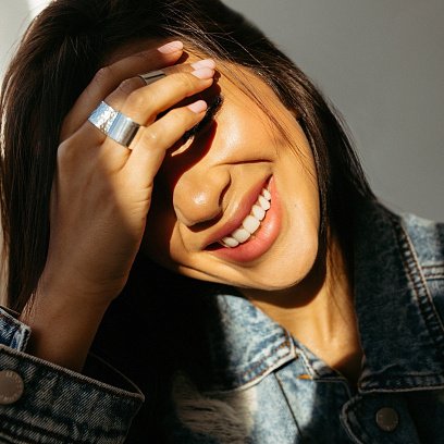 Широкое кольцо "Плутон" в серебре 112154 №18