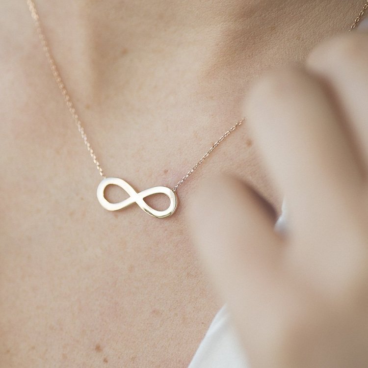 Золотое колье "Бесконечность" кол01099 от ювелирного магазина Оникс - 3