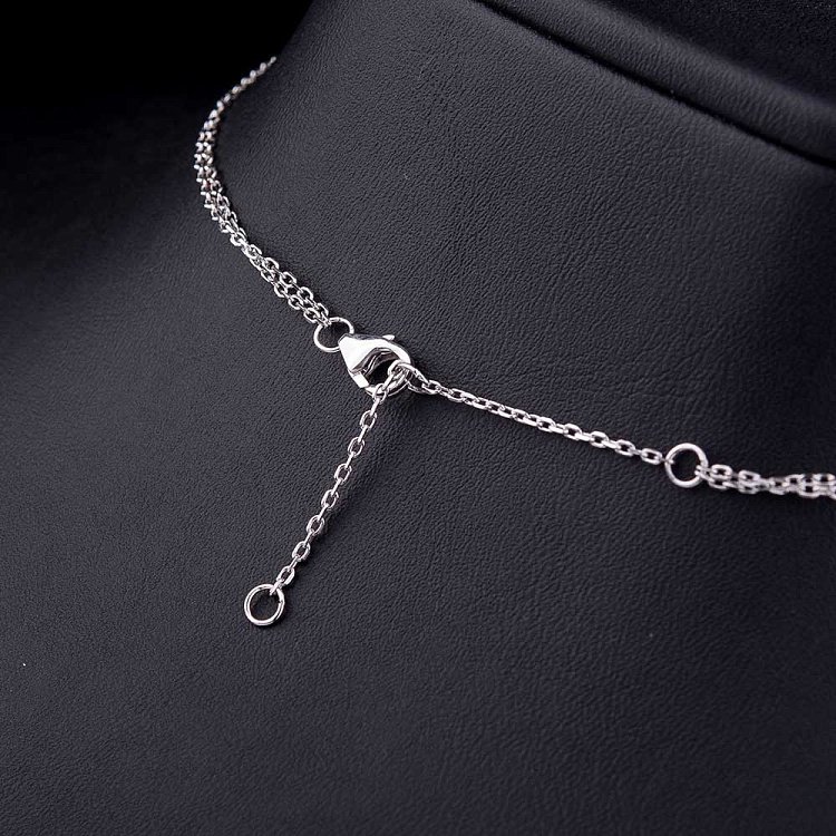 Срібне кольє з фіанітами 18296 від ювелірного магазину Онікс - 2