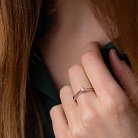 Помолвочное золотое кольцо с бриллиантом кб0398z от ювелирного магазина Оникс - 4