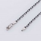 Срібний чорнений ланцюжок плетіння Якірне 10233 от ювелирного магазина Оникс - 1