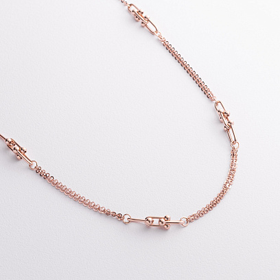 Колье "Фантазия" в красном золоте кол02659 №3