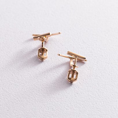 Золоті сережки - джекети "Емілі" с07653 №5