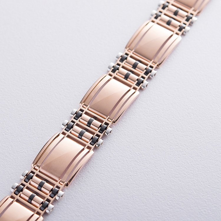 Чоловічий золотий браслет б04346 від ювелірного магазину Онікс - 1