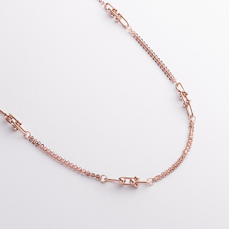 Колье "Фантазия" в красном золоте кол02659 от ювелирного магазина Оникс - 2