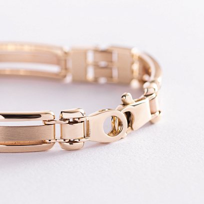 Мужской браслет в желтом золоте б05006 №3