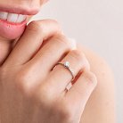 Помолвочное золотое кольцо с бриллиантами 219911121 от ювелирного магазина Оникс - 1