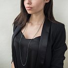 Серебряное колье с агатом 18493 от ювелирного магазина Оникс - 3