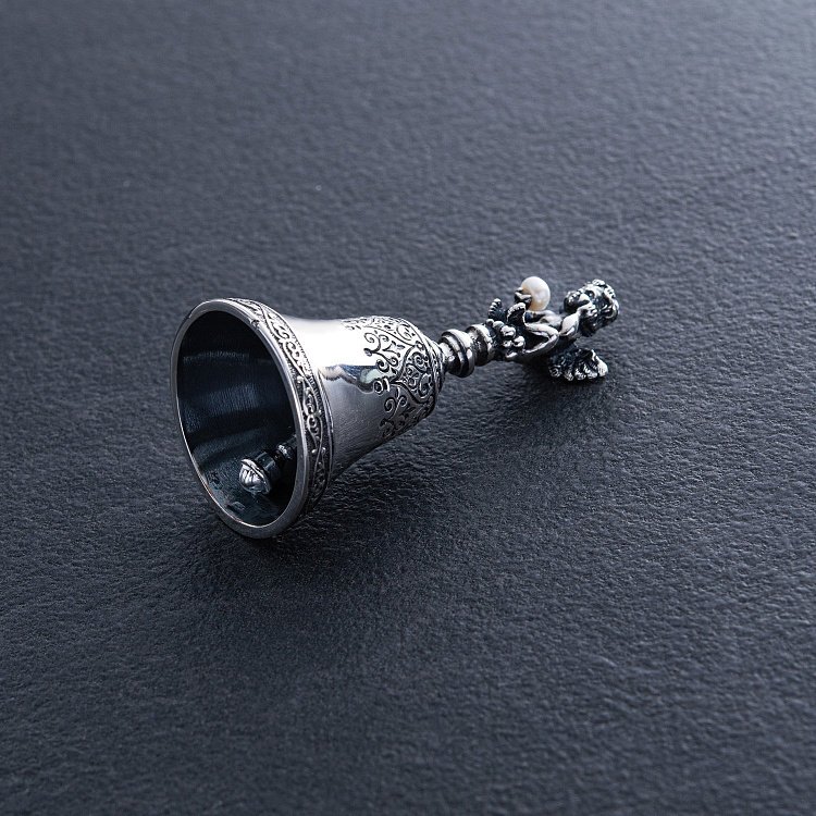 Серебряный колокольчик "Ангелочек" 23007 от ювелирного магазина Оникс - 1