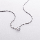 Срібне кольє - чокер "Сердечко" з фіанітами 181258 от ювелирного магазина Оникс