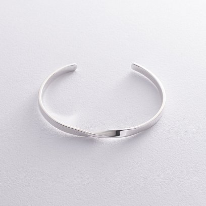 Жесткий серебряный браслет 141642