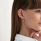 Золотые серьги с фианитами с00001 от ювелирного магазина Оникс - 1