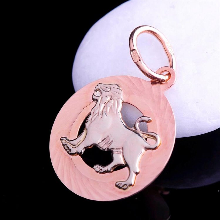 Підвіска "Лев" п00859 лев від ювелірного магазину Онікс