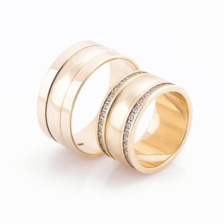 Золота обручка обр00149 від ювелірного магазину Онікс - 2