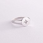 Кольцо "Полярная звезда" в белом золоте к07123 от ювелирного магазина Оникс