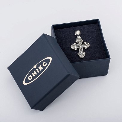 Православный крест с чернением 13089 №8