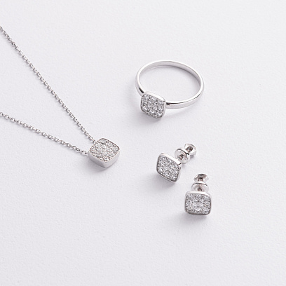 Золота каблучка з діамантами 244981121 №3