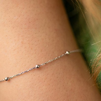 Серебряный браслет "Шарики" 905-01224 №2