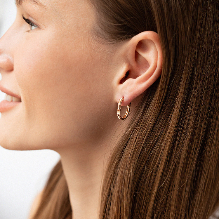 Серьги "Alisia" в красном золоте с09216 от ювелирного магазина Оникс - 1