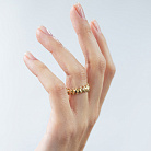 Кольцо в желтом золоте к08400 от ювелирного магазина Оникс - 3