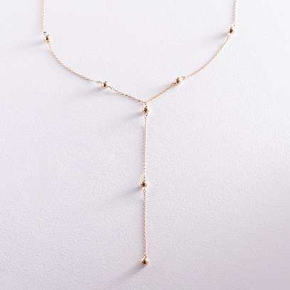 Золотое колье "Шарики" кол01918