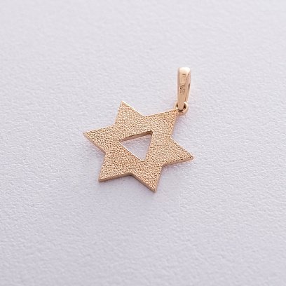 Золотая подвеска "Звезда Давида" п03322 №3