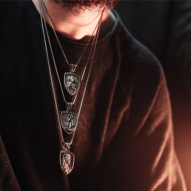 Срібний кулон "Георгій Переможець" 133176 від ювелірного магазину Онікс - 4