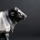 Серебряная фигура "Бык" ручной работы 23108 от ювелирного магазина Оникс - 1