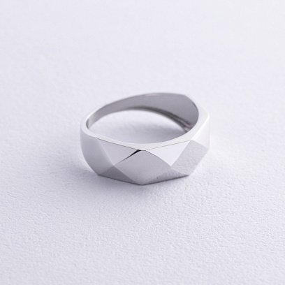 Кольцо "Совершенство" в белом золоте к07996 №4