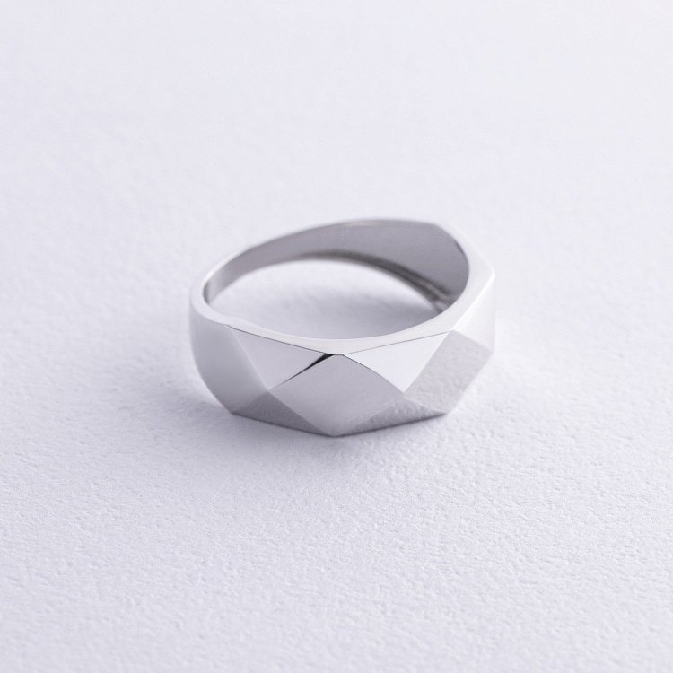 Кольцо "Совершенство" в белом золоте к07996 от ювелирного магазина Оникс - 3