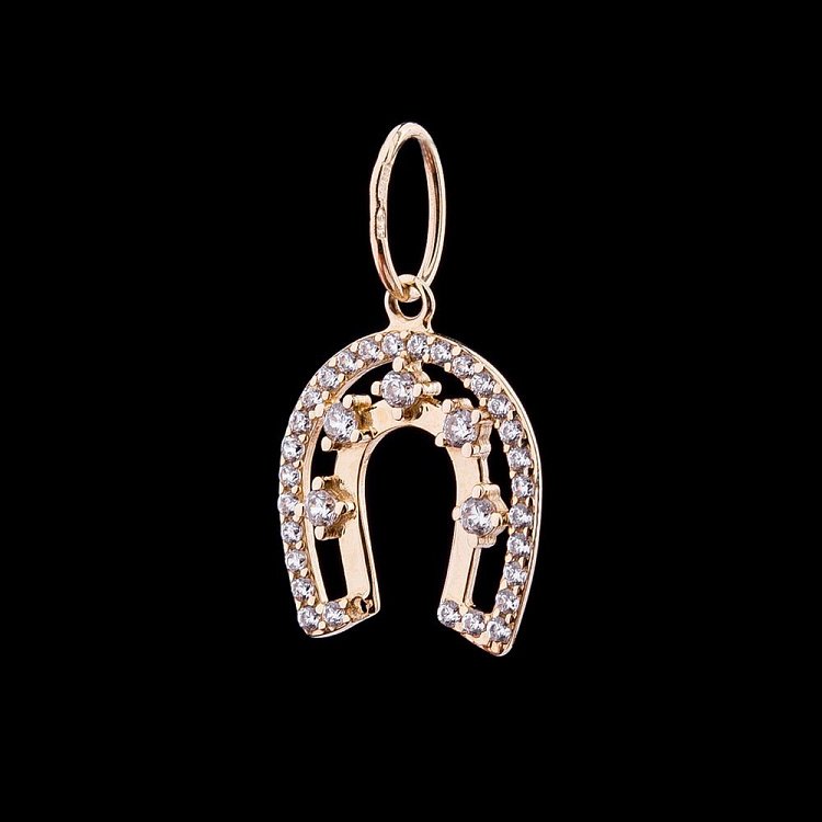 Золотий кулон "Підкова" п02551 від ювелірного магазину Онікс
