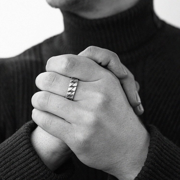 Срібний кубинський перстень 112713 від ювелірного магазину Онікс - 7