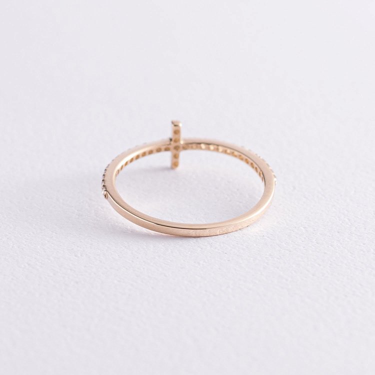 Кольцо "Дейзи" в желтом золоте (фианиты) з3913ж от ювелирного магазина Оникс - 3