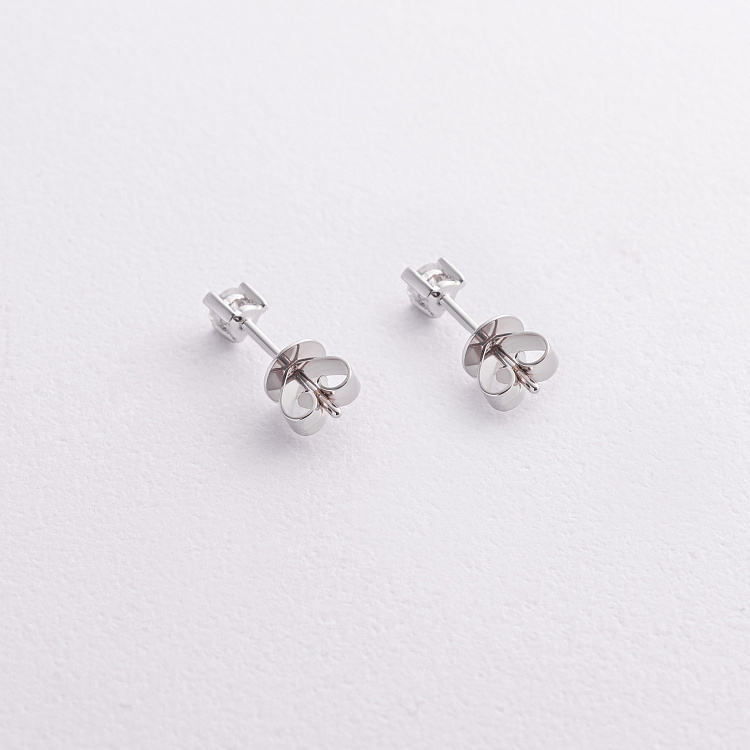 Золоті сережки - пусети з діамантами сб0634ca від ювелірного магазину Онікс - 2