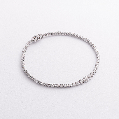 Браслет у білому золоті з діамантами бб0054ca