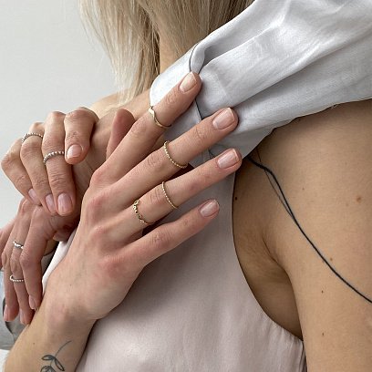 Кольцо в желтом золоте к06633 №13