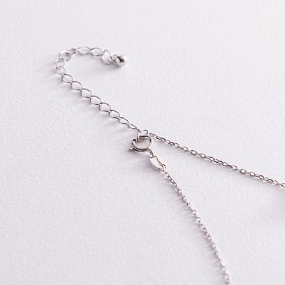 Колье "Шарики" в белом золоте кол01948 №5