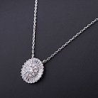 Серебряное колье с фианитами 18228 от ювелирного магазина Оникс