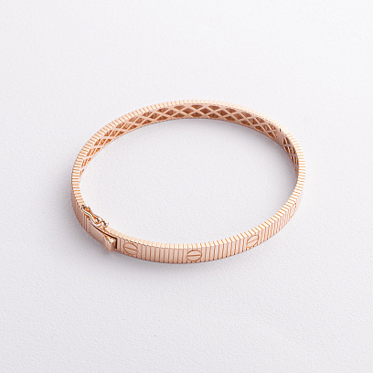 Жорсткий золотий браслет "Love" б05843 №2