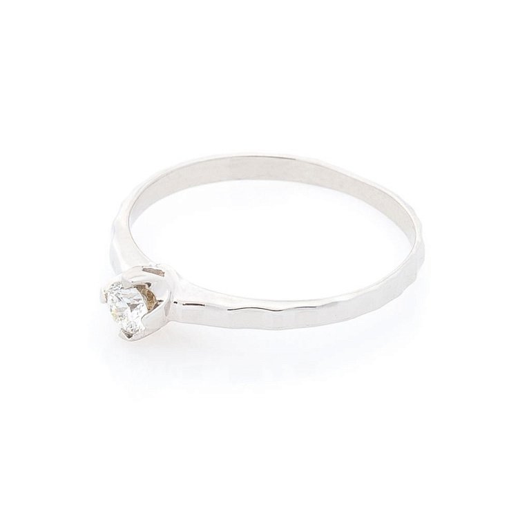 Золота заручальна каблучка з діамантом zberdc75 від ювелірного магазину Онікс - 2