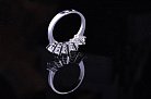 Женское кольцо (родий,фианиты) к02881 от ювелирного магазина Оникс - 1