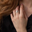 Широкое серебряное кольцо "Элизабет" 112691 от ювелирного магазина Оникс - 9